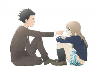 Картинка аниме koe+no+katachi форма голоса