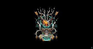 Картинка рисованное минимализм caracal