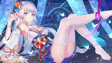 Картинка аниме unknown +другое+ фон взгляд девушка