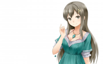 Картинка аниме unknown +другое+ девушка улыбка кулон