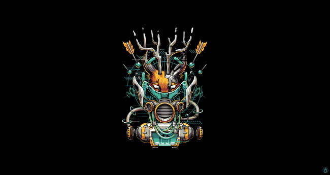 Обои картинки фото рисованное, минимализм, caracal