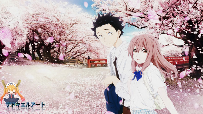 Обои картинки фото аниме, koe no katachi, форма, голоса