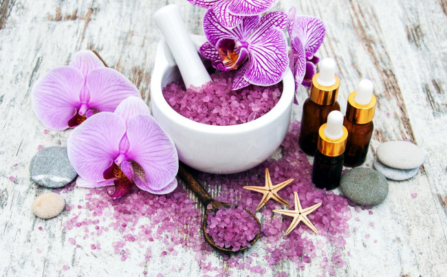 Обои картинки фото разное, косметические средства,  духи, орхидеи