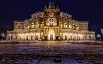Картинка semperoper saxon+state+opera города дрезден+ германия saxon state opera