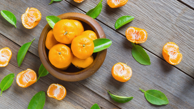 Обои картинки фото еда, цитрусы, мандарины