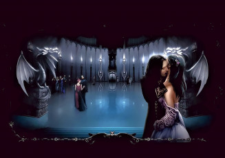 Картинка фэнтези вампиры бал пара вампир