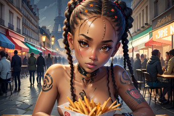 Картинка аниме город +улицы +интерьер +здания нейросети графика нейроарт ai art нейронные сети рисунки нейро искусство