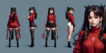 обоя аниме, fate, stay night,  grand order,  apocrypha, нейросети, графика, нейроарт, ai, art, нейронные, сети, рисунки, нейро, искусство