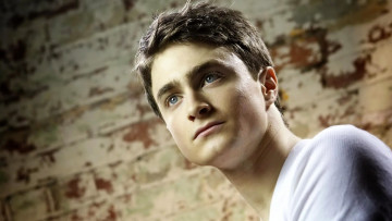 обоя мужчины, daniel radcliffe, актер, лицо, стена