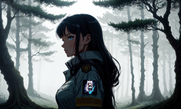 Картинка аниме пейзажи +природа нейросети графика нейроарт ai art нейронные сети рисунки нейро искусство