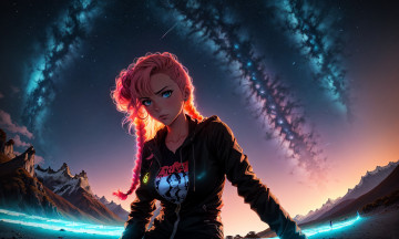 Картинка аниме пейзажи +природа нейросети графика нейроарт ai art нейронные сети рисунки нейро искусство