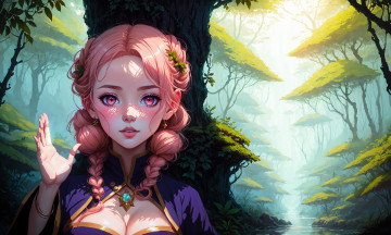 Картинка аниме пейзажи +природа нейросети графика нейроарт ai art нейронные сети рисунки нейро искусство