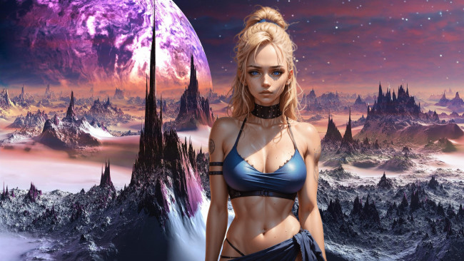 Обои картинки фото фэнтези, девушки, нейросети, графика, нейроарт, ai, art, нейронные, сети, рисунки, нейро, искусство, фантастический, фон