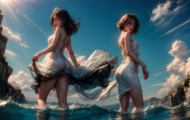 Обои картинки фото аниме, пейзажи,  природа, нейросети, графика, нейроарт, ai, art, нейронные, сети, рисунки, нейро, искусство