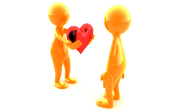 Картинка 3д+графика романтика+ romantics пара сердечко