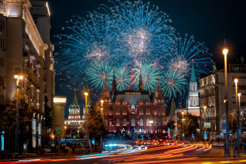 обоя города, москва , россия, салют