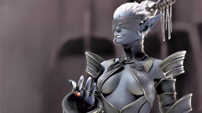 Обои картинки фото видео игры, lineage ii,  the chaotic chronicle, эльфийка, повязка, наряд, кольцо