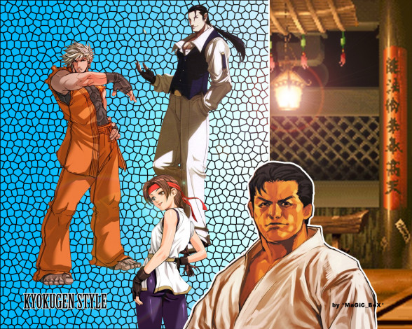 Обои картинки фото аниме, the, king, of, fighters