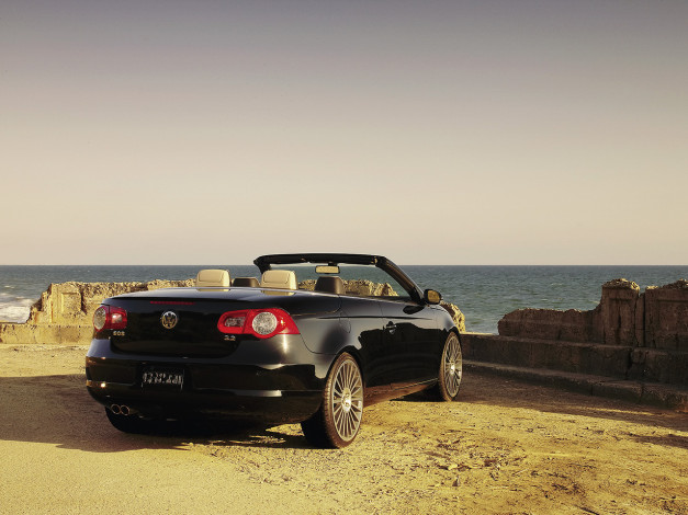 Обои картинки фото 2006, volkswagen, eos, highway, study, автомобили