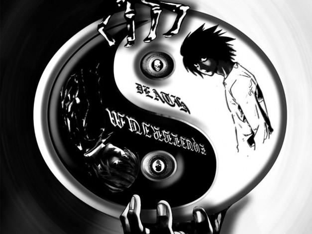 Обои картинки фото аниме, death, note