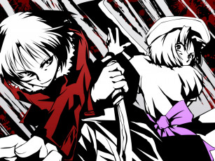 Картинка аниме higurashi no naku koro ni ryuuguu rena kara kyoukai ryougi shiki