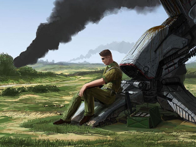 Обои картинки фото рисованные, армия