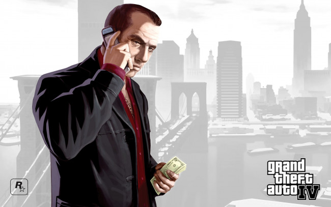 Обои картинки фото grand, theft, auto, iv, видео, игры
