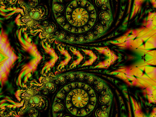 Картинка 3д графика fractal фракталы абстракция