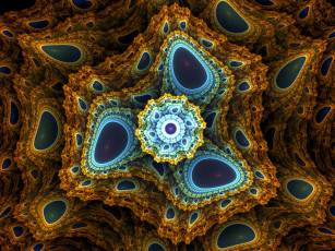 Картинка 3д графика fractal фракталы фрактал