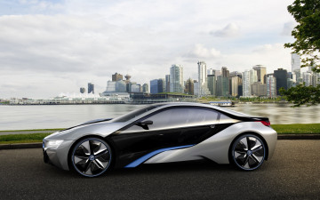обоя bmw, i3, concept, 2012, автомобили, 3д, i8
