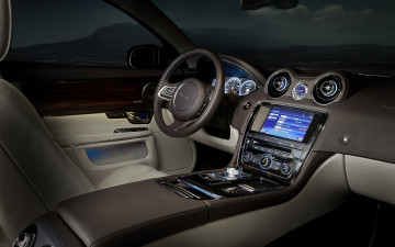 Картинка jaguar xj 2012 автомобили спидометры торпедо