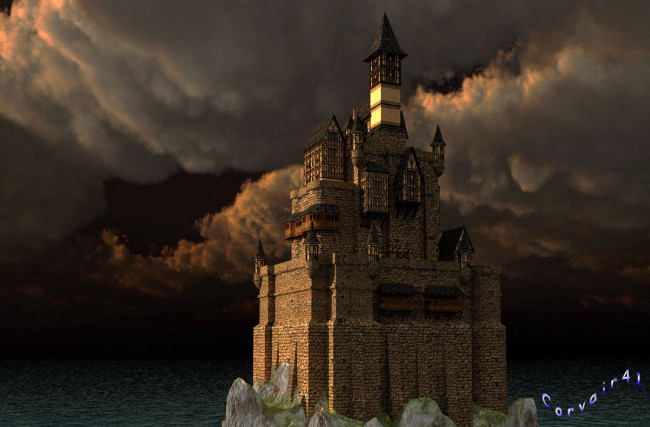 Обои картинки фото 3д, графика, architecture, архитектура, замок