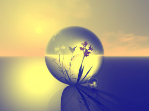 Картинка 3д графика другое цвет шар