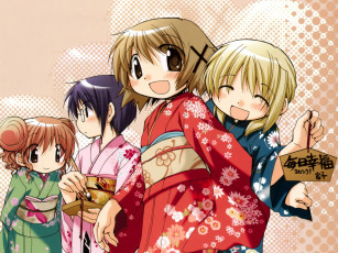 Картинка аниме hidamari sketch девушки