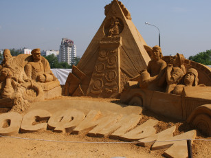 Картинка разное фигуры из песка льда снега песок