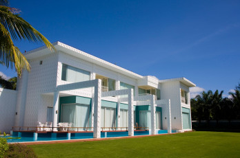 Картинка города здания дома бассейн вилла