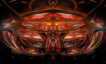 Картинка 3д графика fractal фракталы узор