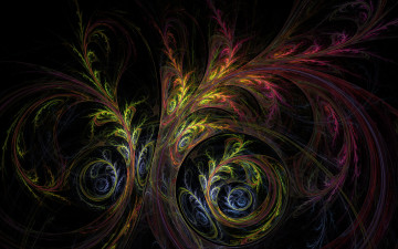 Картинка 3д графика fractal фракталы узор цвета фон