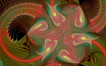 Картинка 3д графика fractal фракталы узор цвета фон