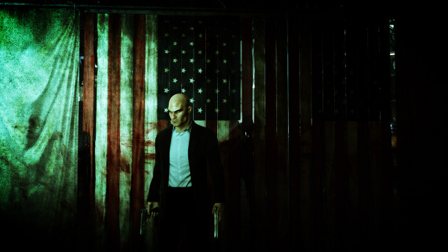 Обои картинки фото hitman, absolution, видео, игры, мужчина, оружие