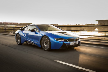 Картинка 2014+bmw+i8 автомобили bmw ночь голубой