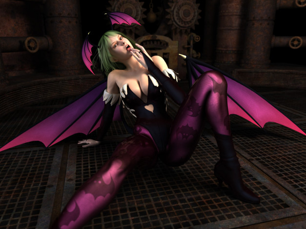 Обои картинки фото 3д графика, существа , creatures, жест, взгляд, девушка