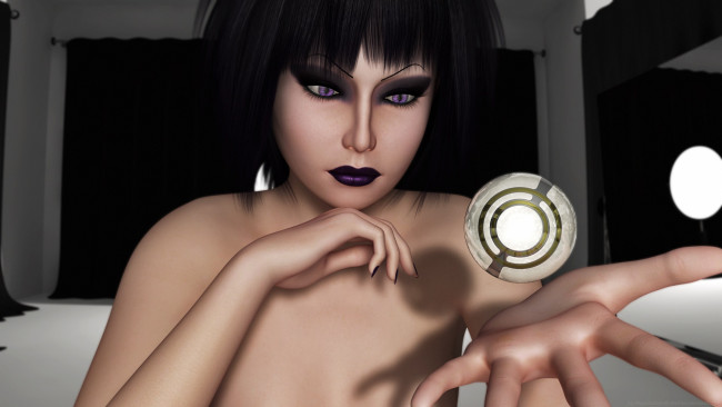 Обои картинки фото 3д графика, портрет , portraits, взгляд, девушка