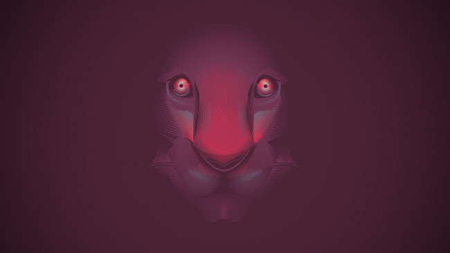 Обои картинки фото рисованные, минимализм, лев