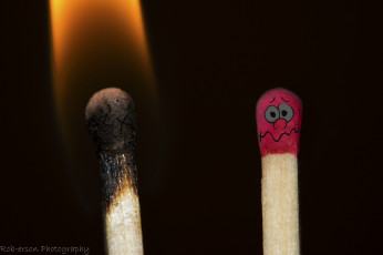 Картинка юмор+и+приколы страх огонь спички