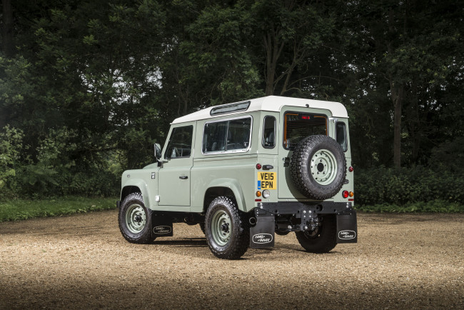 Обои картинки фото автомобили, land-rover, heritage, 2015г, uk-spec, defender, 90, land, rover