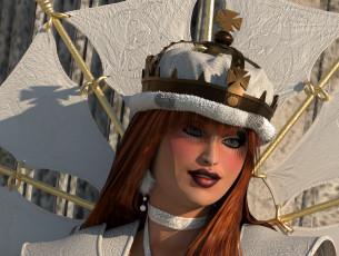 Картинка 3д+графика портрет+ portraits фон взгляд девушка