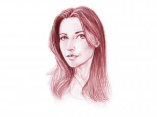 Картинка рисованное люди фон скетч портрет девушка взгляд