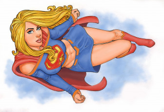 Картинка рисованное комиксы плащ униформа фон девушка взгляд