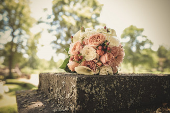 Картинка цветы букеты +композиции розы свадебный букет